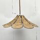 XL clover cork hanging pendant lamp, Germany 1970s