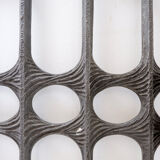 Brutalist cast aluminum door panel in the style of Paul Evans, 1960s