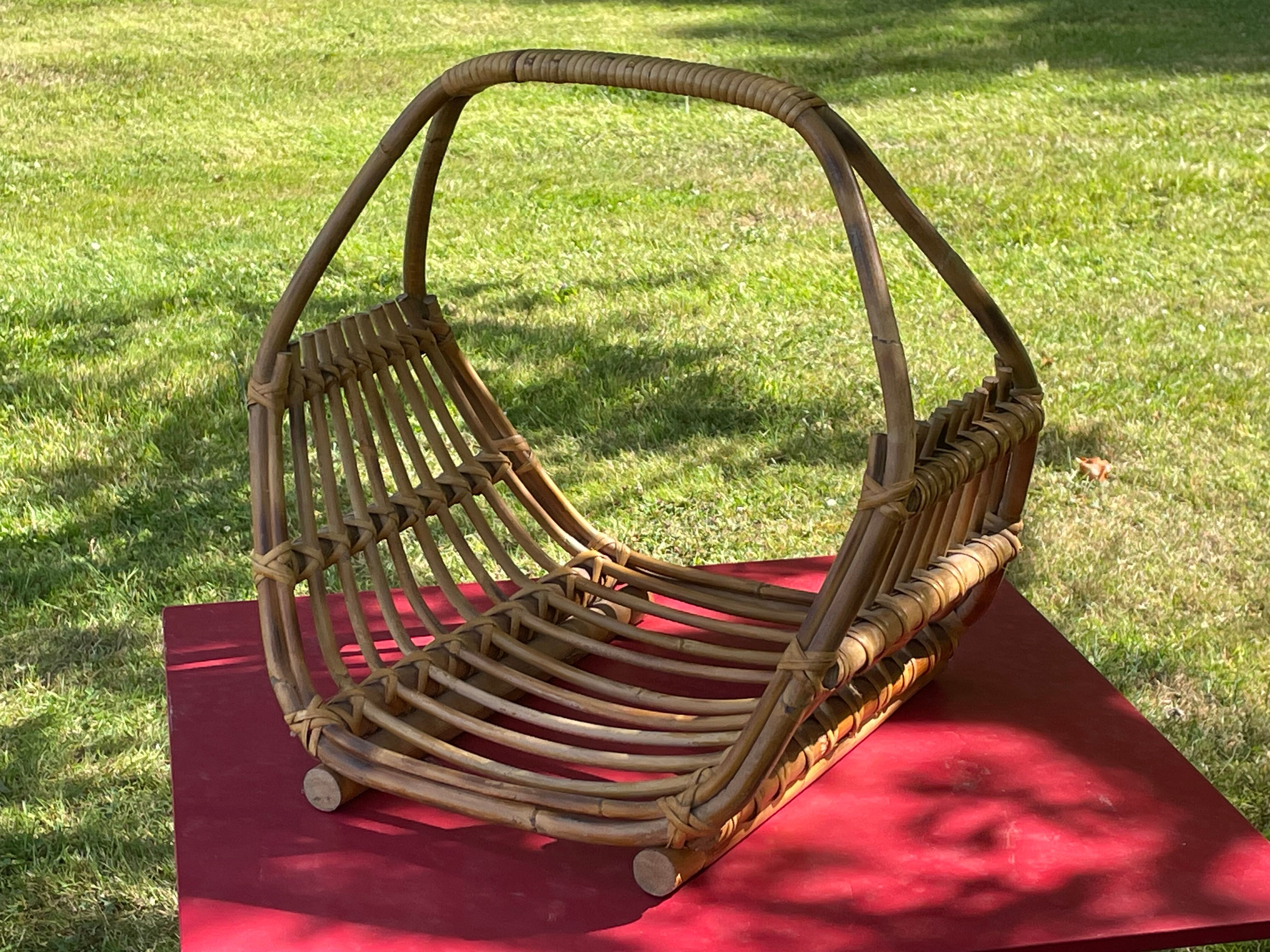 Magazine door in wood 70s