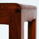 Extendable vintage teak slat bench