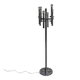 Chrome uplight floor lamp with 8 light points