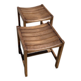 Beech stools André Sornay