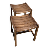 Beech stools André Sornay