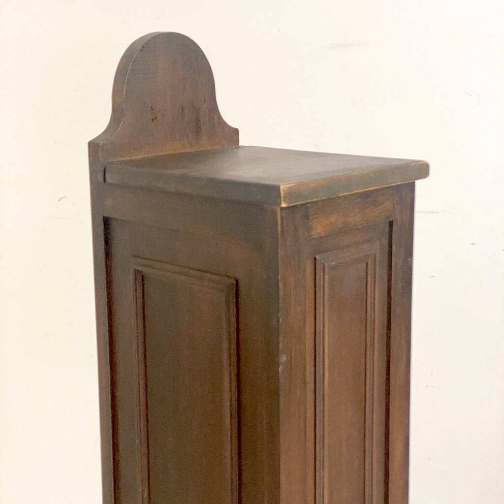 Vintage 1950s solid wood bread box