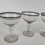 Set of 4 cocktail glasses 20s-30s