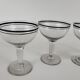 Set de 4 verres à cocktail années 20-30