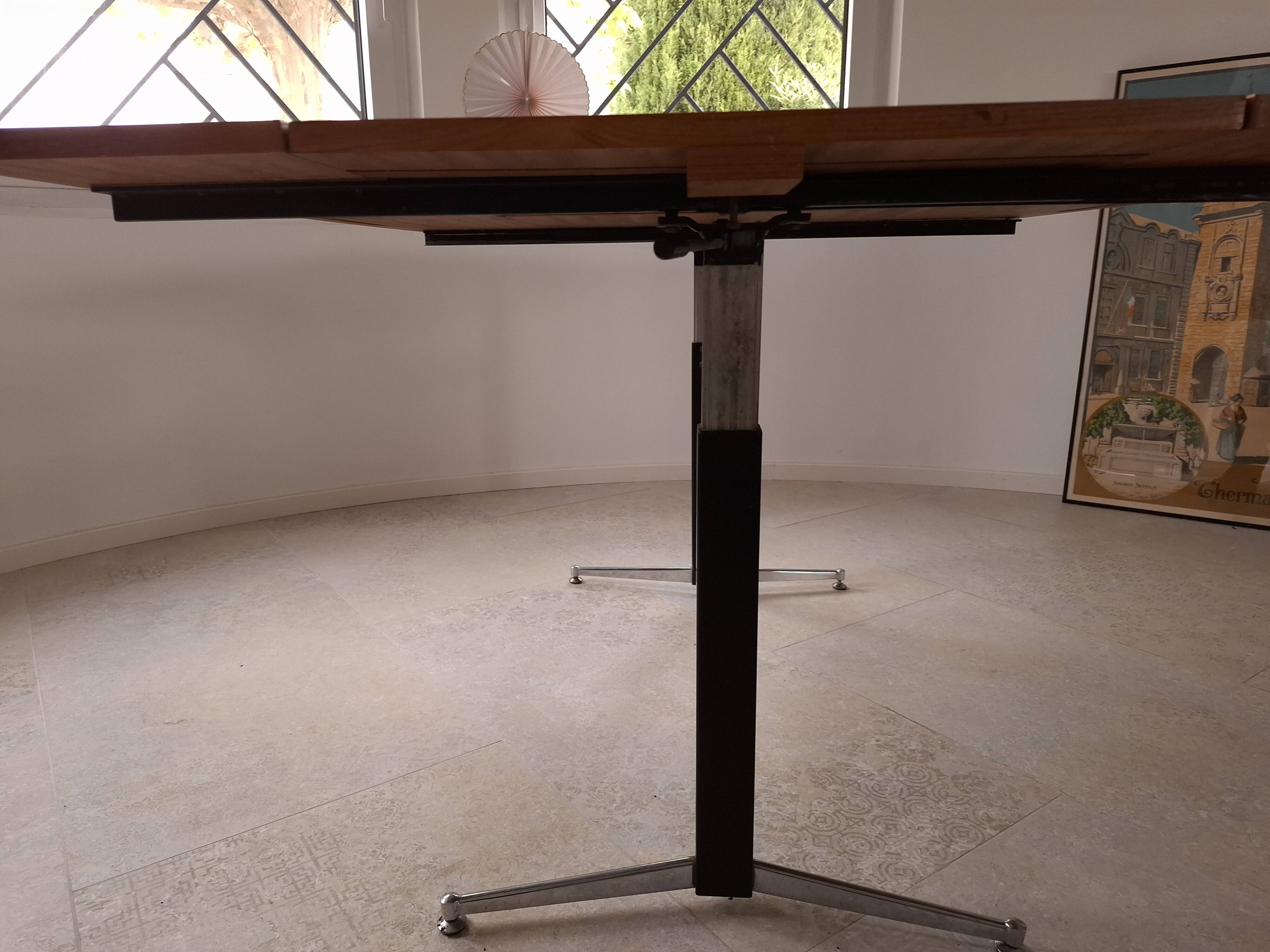 Table modulable extensible, années 50-60