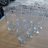 Set of 12 Arcoroc champagne flutes
