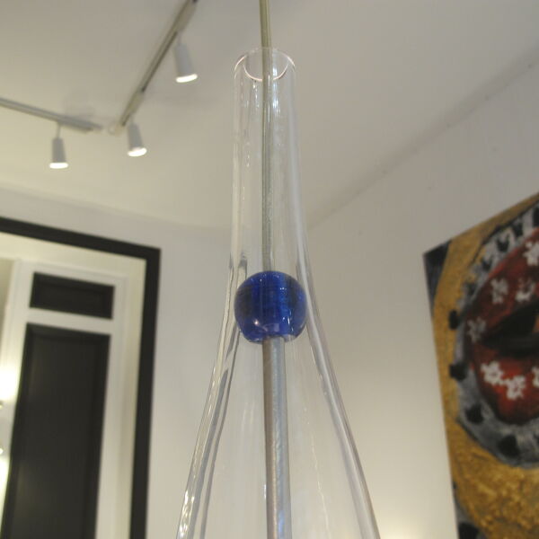 Paire de suspension Mazzega en verre de Murano - 1970