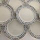 11 old Creil and Montereau dessert plates, Colbert service