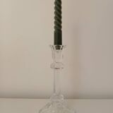 Glass candle holder