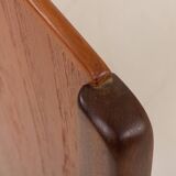 Danish mid century modern teak bed by Sidelmann Jakobsen, 1960s