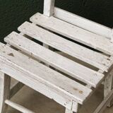 Chaise enfant lattée blanche