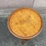 Baumann curved wood stool 60s