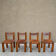 Suite de 4 chaises S11 X par Pierre Chapo, 1960