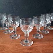7 verres à apéritif vintage, France