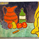 Nature morte signée Lalles 1982
