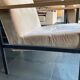 Pair of pomax metal/velvet armchairs