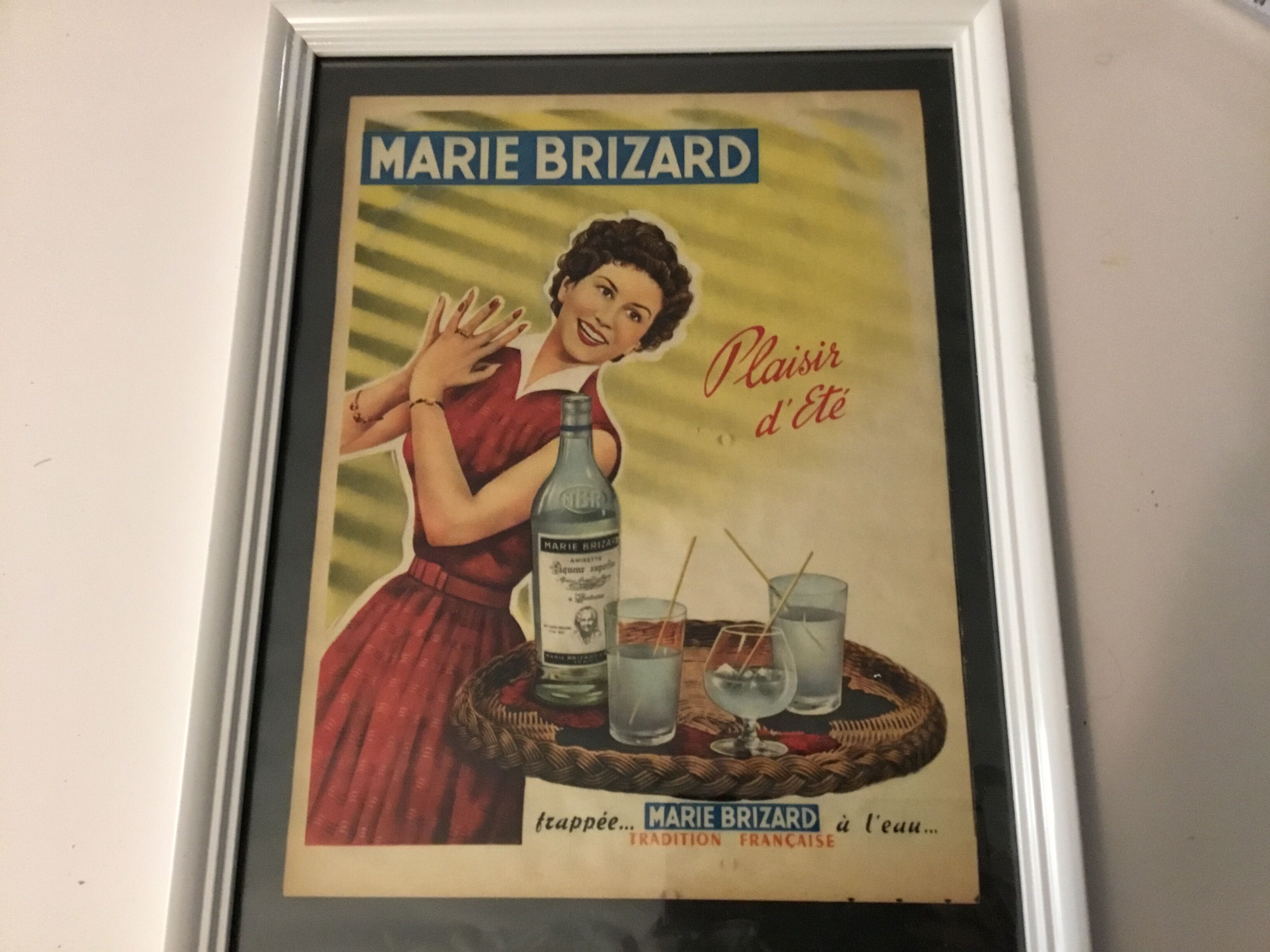 Authentic plastic advertising poster a4 under plastic frame 33x43