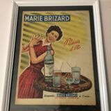 Authentic plastic advertising poster a4 under plastic frame 33x43