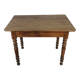 Table bistrot ou bureau vintage en chêne massif