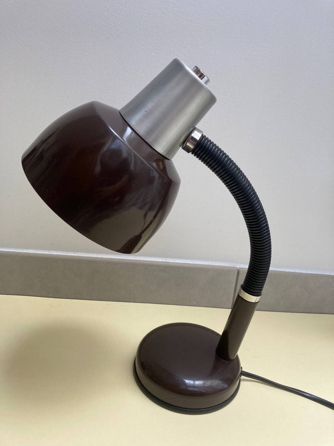 70s metal desk lamp