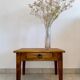 Old wooden bedside table