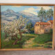 Oil on panel "Old farmhouse", High Vallespir, Provence
