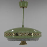 Space Age Metal Pendant by LUDIB Bratislava, Czechoslovakia, 1960s