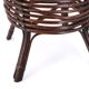 Planter pot cover in dark bamboo, 1960s