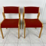 4x Vintage Danish design chairs Kvist Mobler