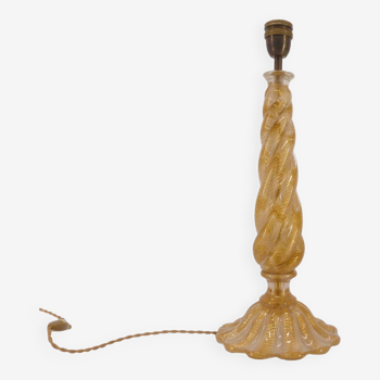 Murano lamp foot with twisted column barrel 1960