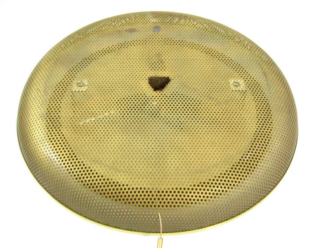 Gold Mathieu Mategot for Artimeta 1950s vintage mirror with light