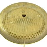 Gold Mathieu Mategot for Artimeta 1950s vintage mirror with light