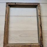 Gilded wooden frame floral moldings