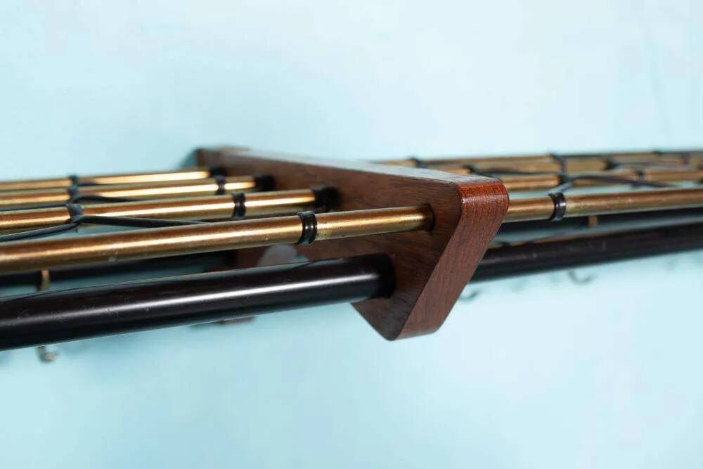 Vintage Swedish teak coat rack from the 1960s.