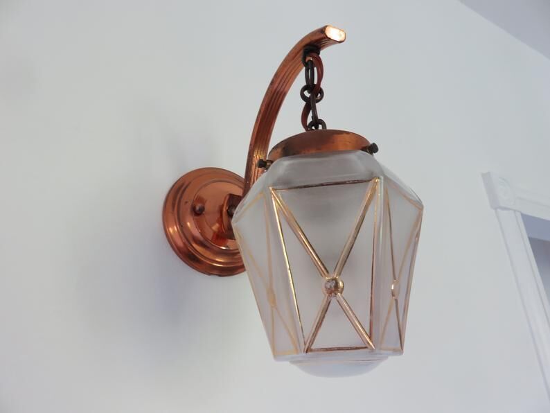 Wall light "lantern" art deco years 20 30