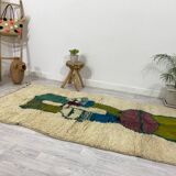 Handmade moroccan berber carpet 260 x 133 cm
