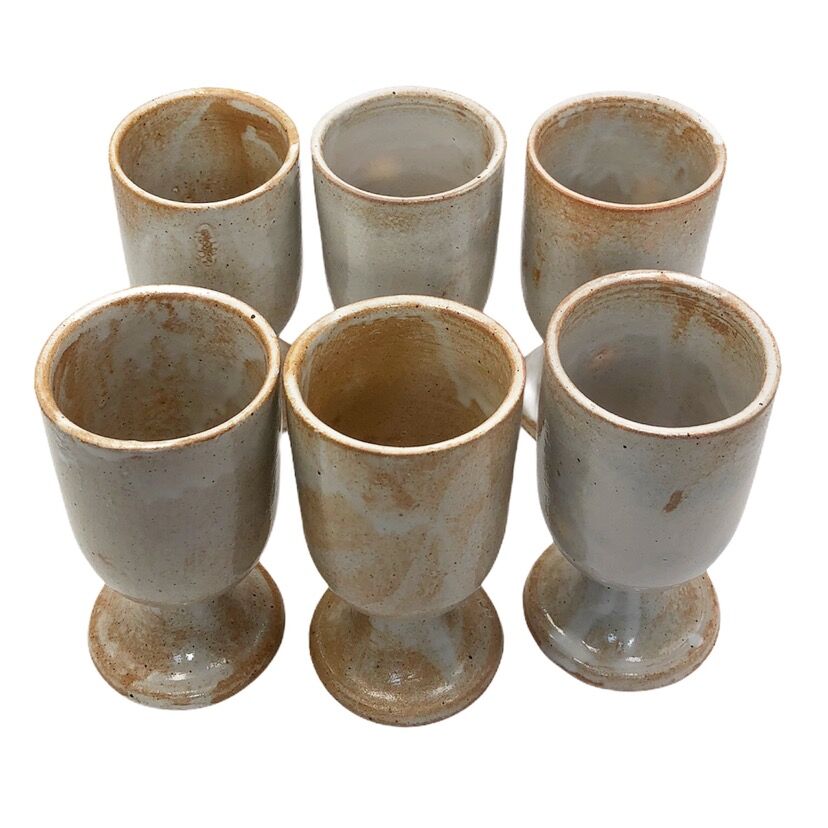 Six cups of sandstone