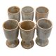 Six cups of sandstone