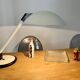 Aluminor saucer desk lamp France vintage 70s white