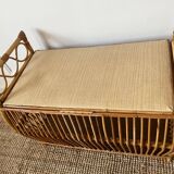 Vintage Rattan Toy Box