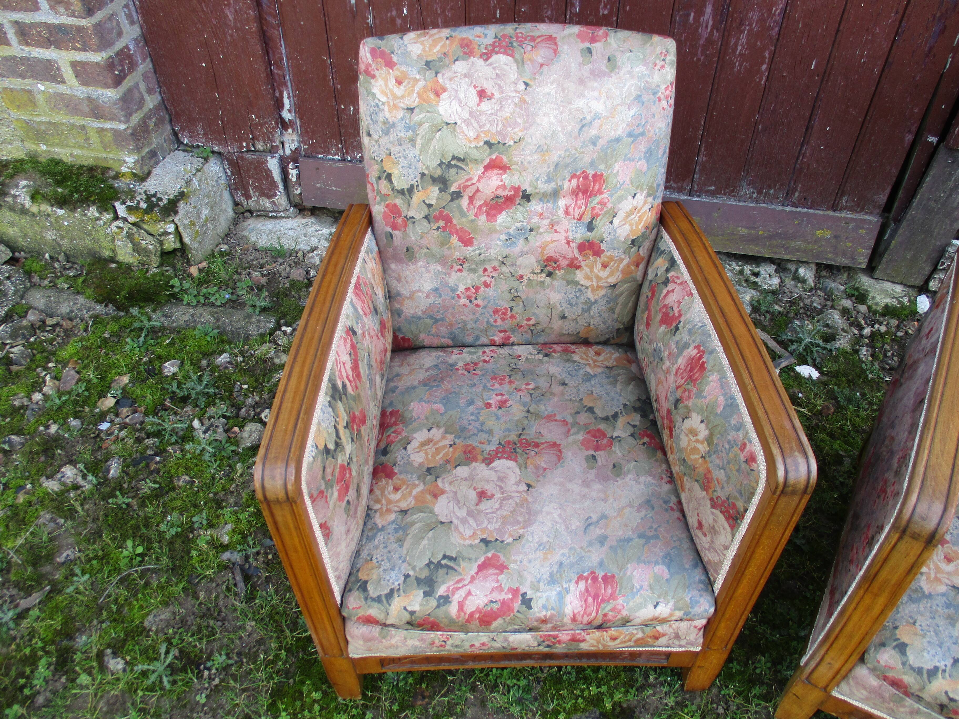 Paire de fauteuils epoque art-deco