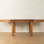 Table à manger extensible élégante par Ruscheweyh, années 1930, noyer