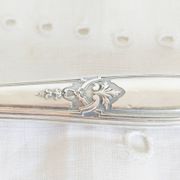 Silver and "horn" porridge spoon