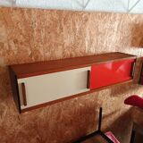 Vintage shelf with sliding doors