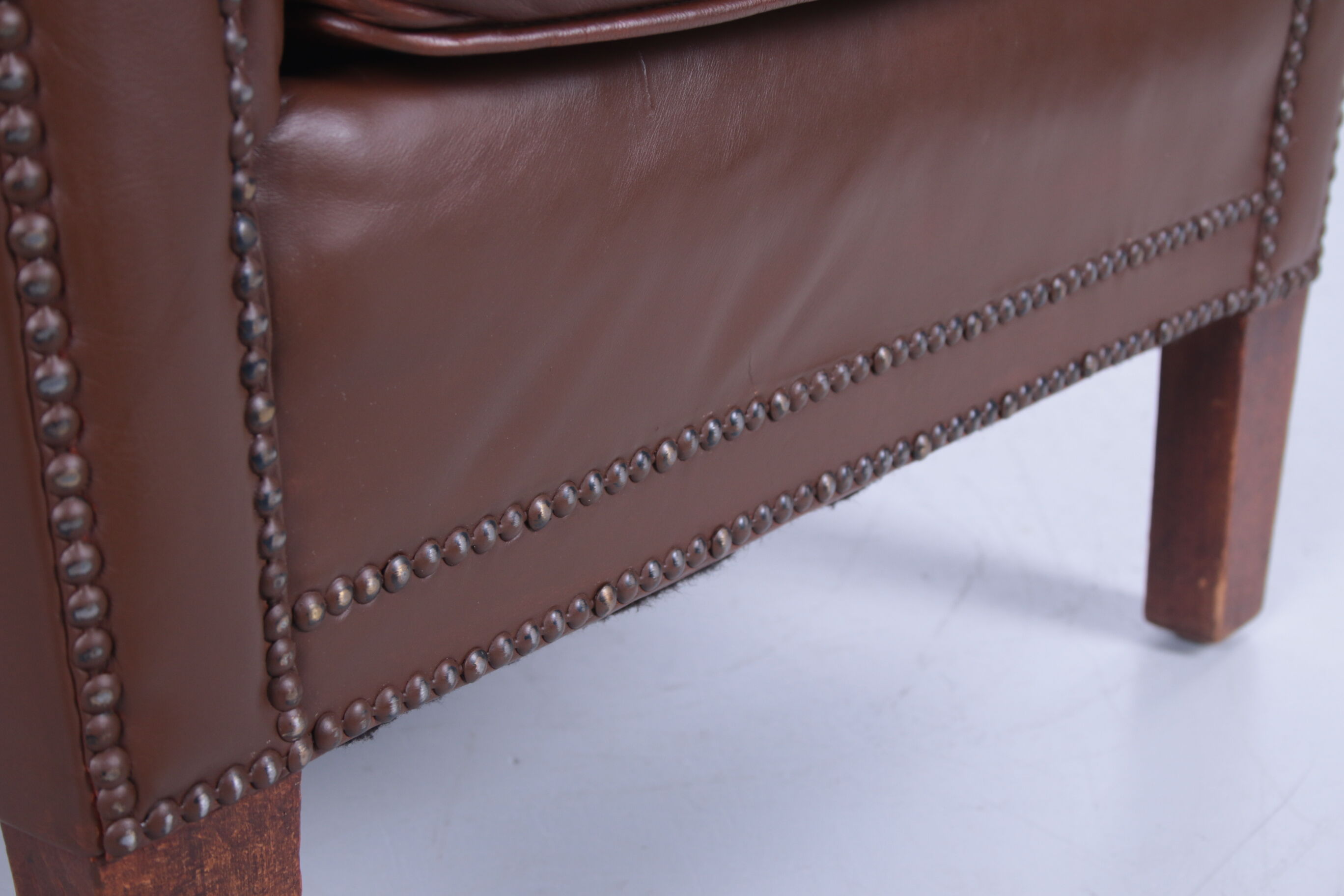 Vintage sheepskin armchair