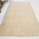 5x9 cream & beige oriental vintage rug 157x268cm