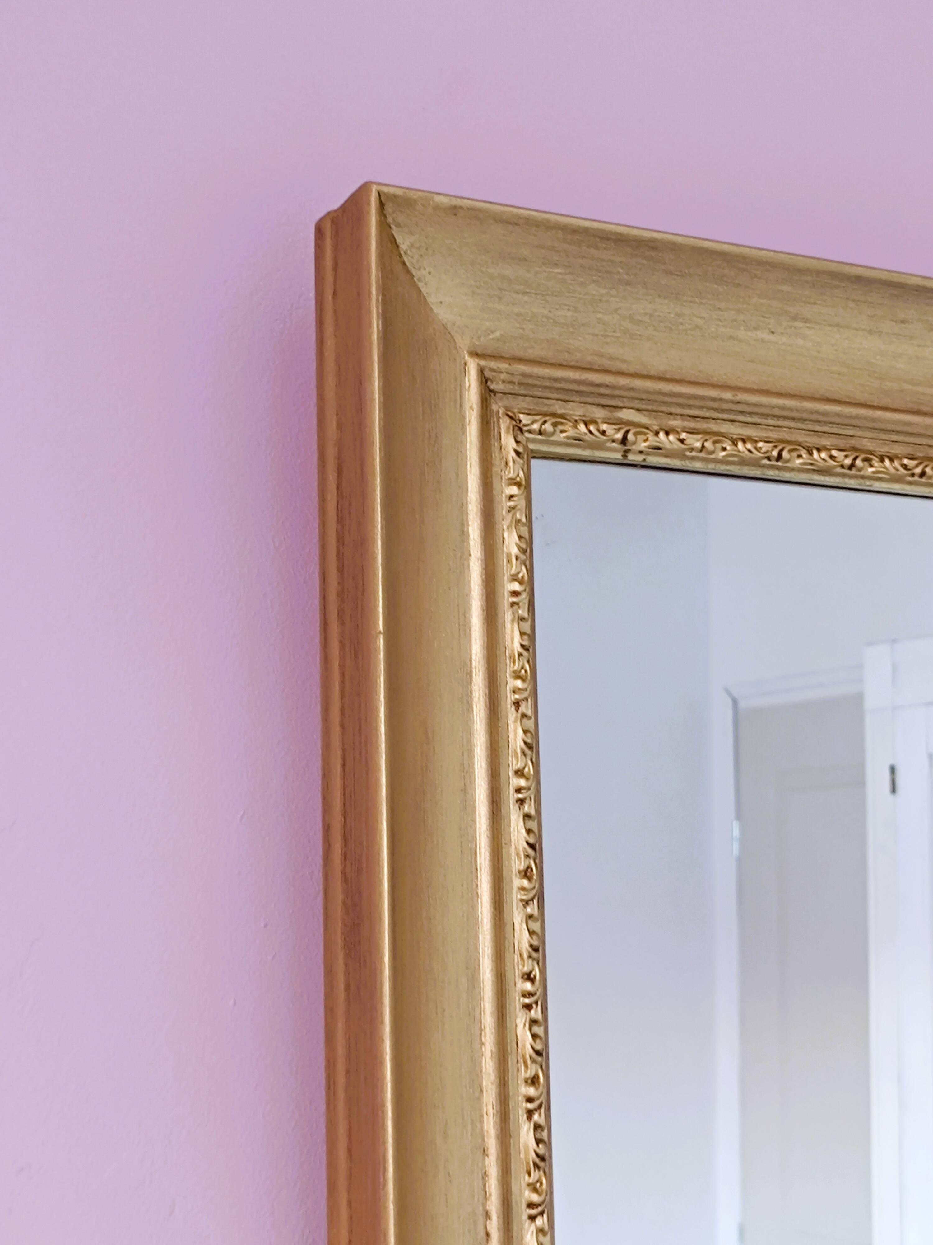 Solid wood mirror gilded 83 X 63 cm