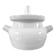 Vintage White Glazed Stoneware Steamer / Tea Infuser – Signed Louveau